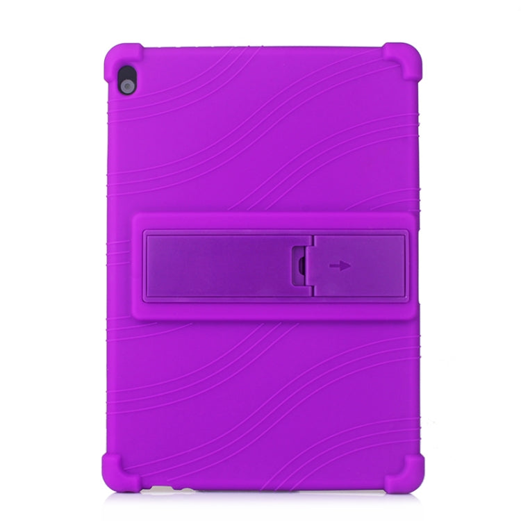 For Lenovo Tab M10 Tablet PC Silicone Protective Case with Invisible Bracket
