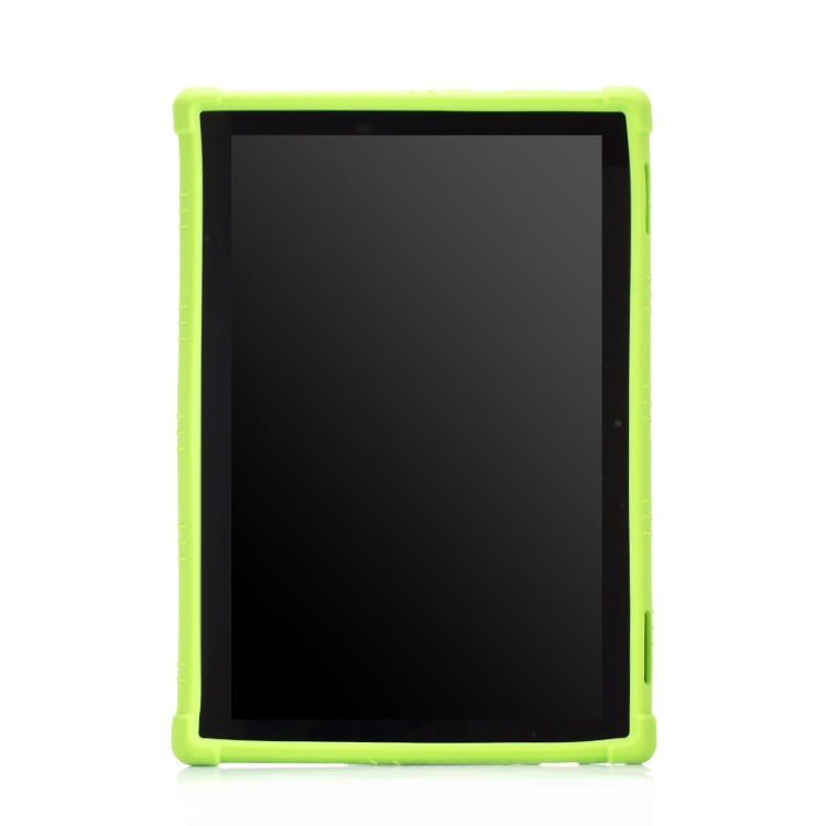 For Lenovo Tab E10 Tablet PC Silicone Protective Case with Invisible Bracket