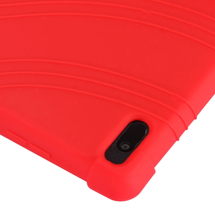 For Lenovo Tab E10 Tablet PC Silicone Protective Case with Invisible Bracket