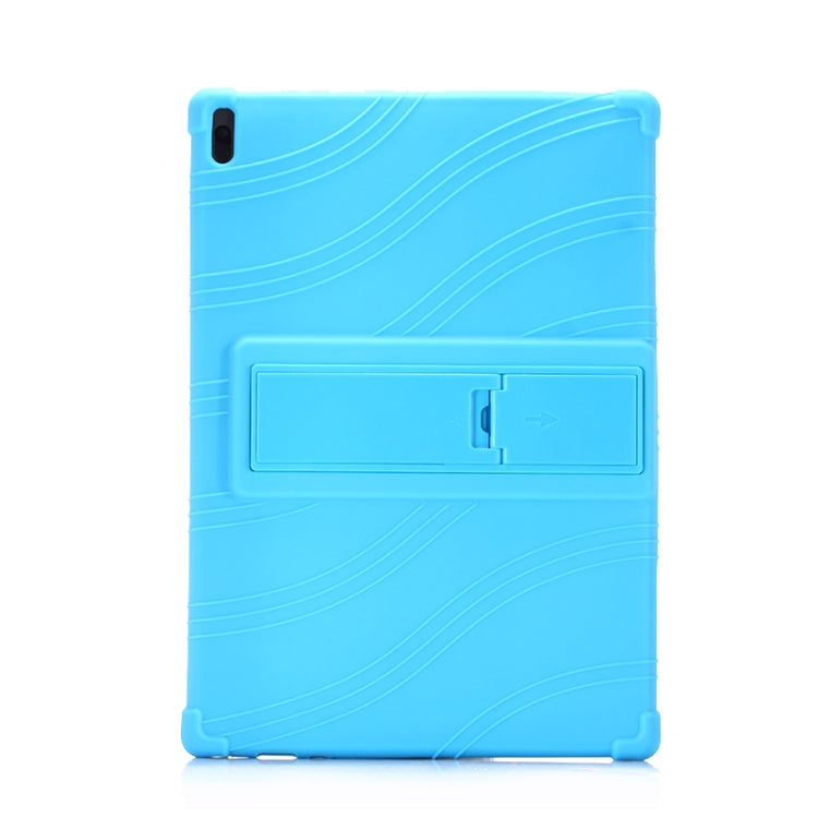 For Lenovo Tab E10 Tablet PC Silicone Protective Case with Invisible Bracket