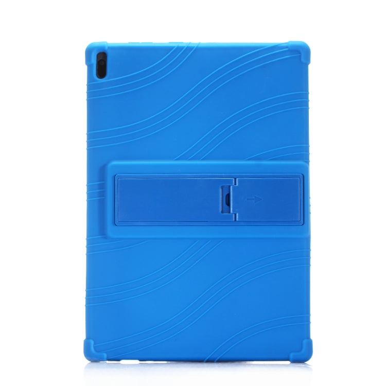 For Lenovo Tab E10 Tablet PC Silicone Protective Case with Invisible Bracket