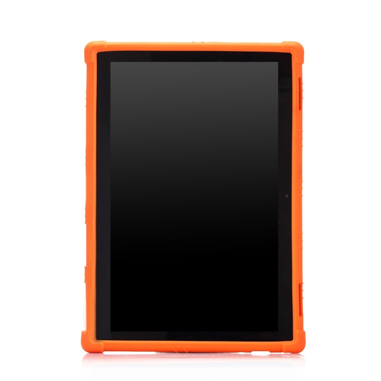 For Lenovo Tab E10 Tablet PC Silicone Protective Case with Invisible Bracket