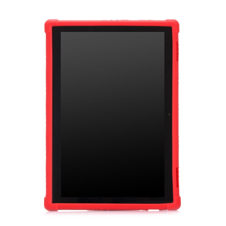 For Lenovo Tab E10 Tablet PC Silicone Protective Case with Invisible Bracket