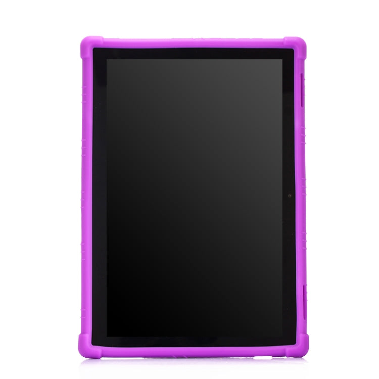 For Lenovo Tab E10 Tablet PC Silicone Protective Case with Invisible Bracket