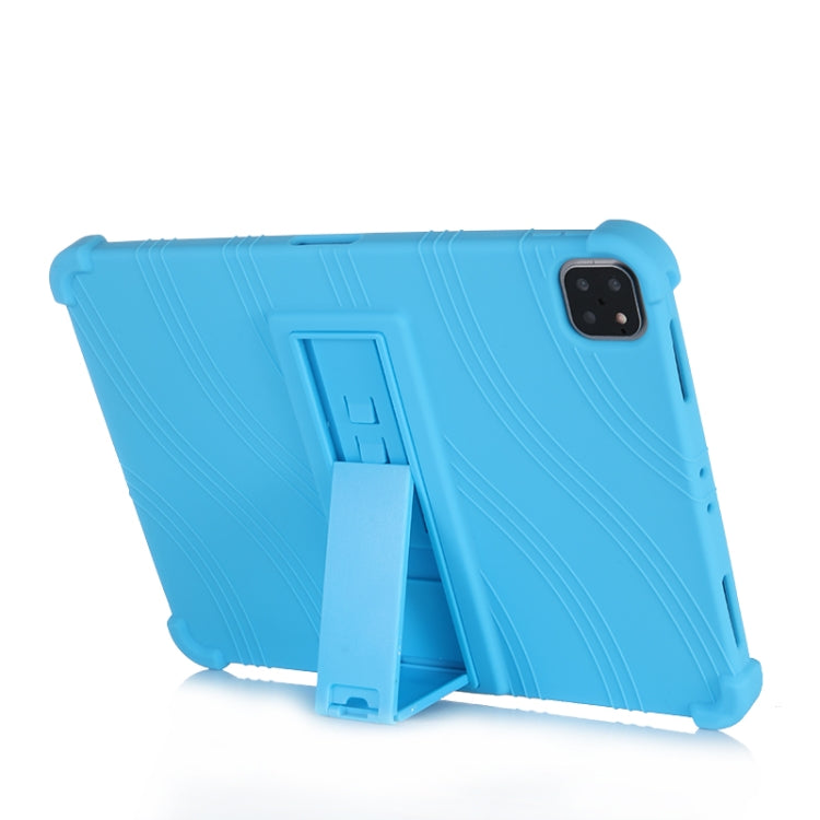 For iPad Pro 11 inch ï¼ˆ2018ï¼‰ Tablet PC Silicone Protective Case with Invisible Bracket