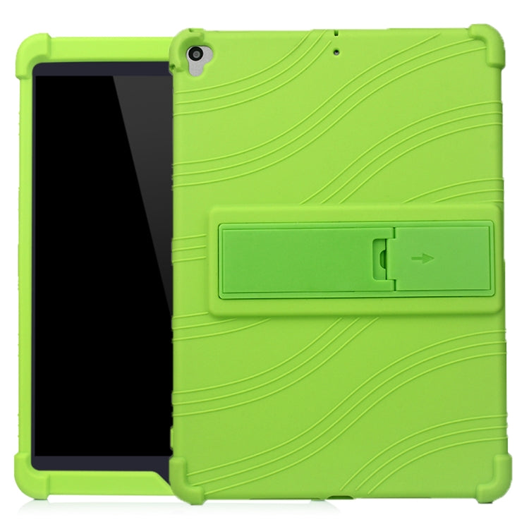 For iPad 10.2 / 10.5 Tablet PC Silicone Protective Case with Invisible Bracket