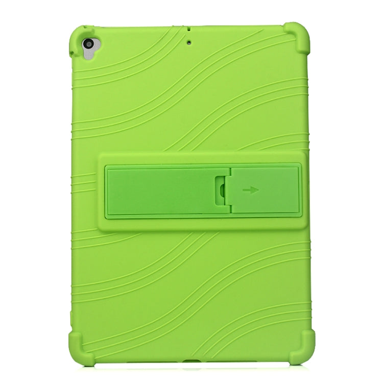 For iPad 10.2 / 10.5 Tablet PC Silicone Protective Case with Invisible Bracket