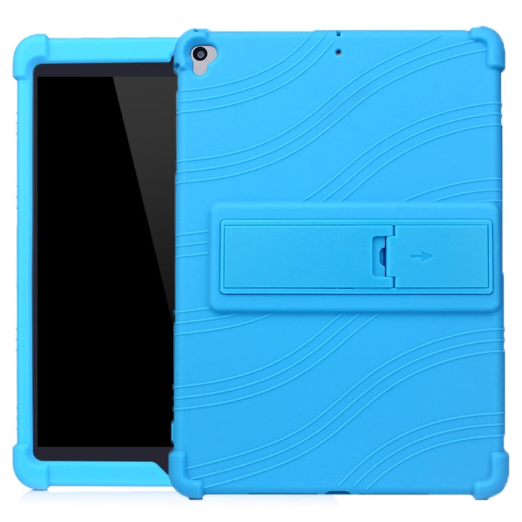 For iPad 10.2 / 10.5 Tablet PC Silicone Protective Case with Invisible Bracket
