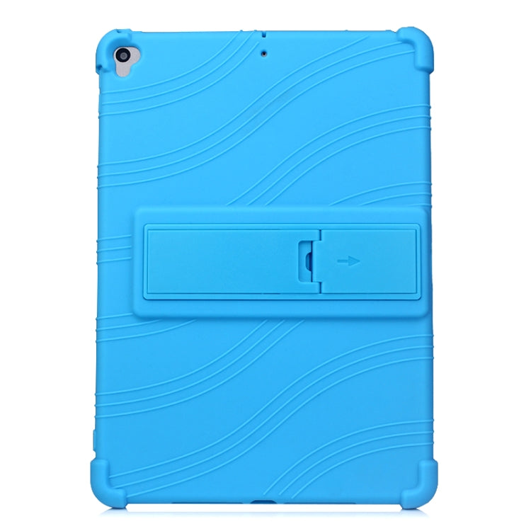 For iPad 10.2 / 10.5 Tablet PC Silicone Protective Case with Invisible Bracket