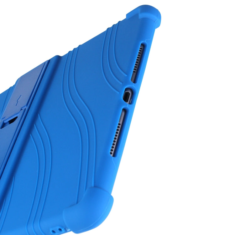 For iPad 10.2 / 10.5 Tablet PC Silicone Protective Case with Invisible Bracket