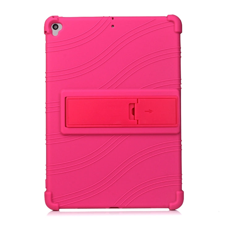 For iPad 10.2 / 10.5 Tablet PC Silicone Protective Case with Invisible Bracket