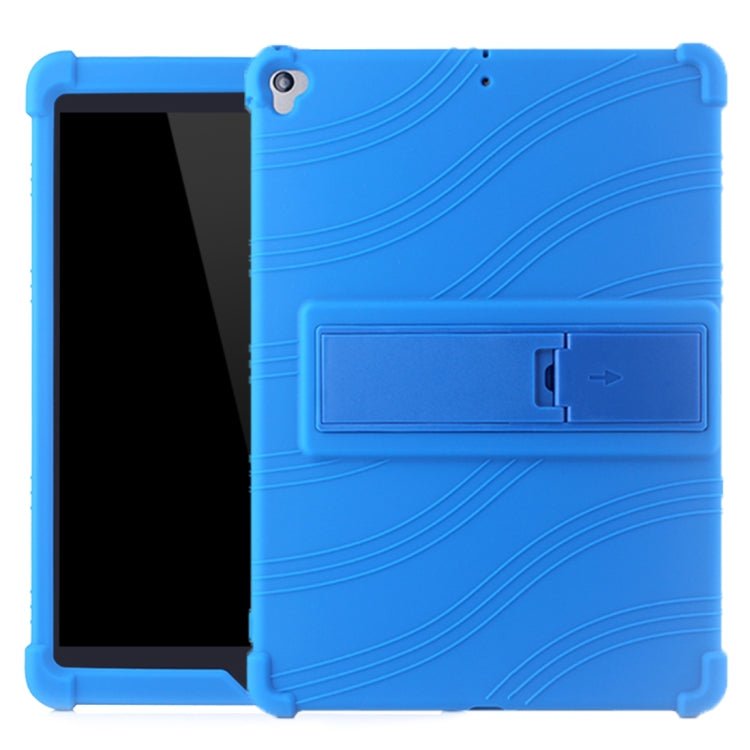 For iPad 10.2 / 10.5 Tablet PC Silicone Protective Case with Invisible Bracket