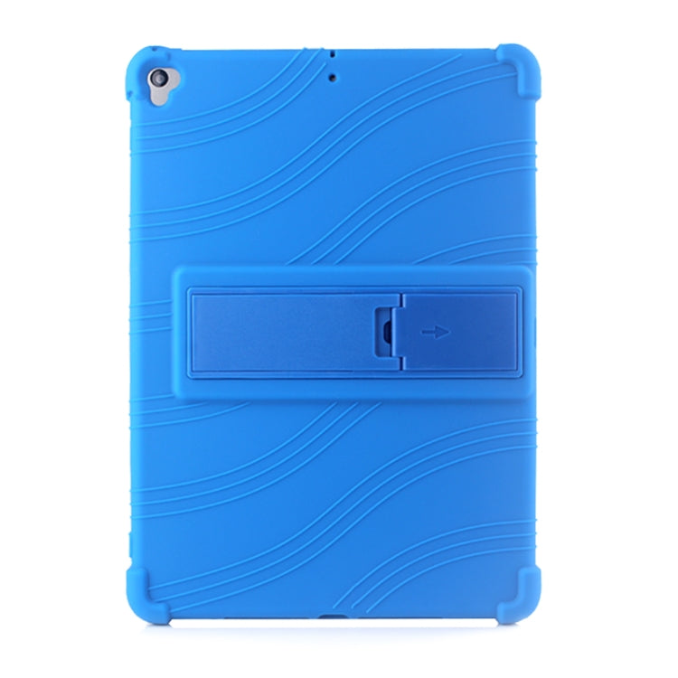 For iPad 10.2 / 10.5 Tablet PC Silicone Protective Case with Invisible Bracket