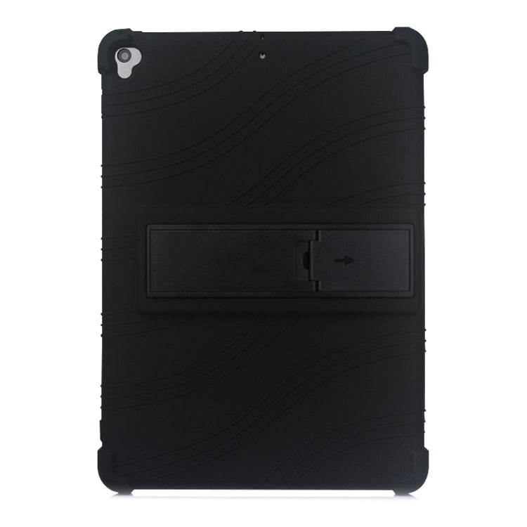 For iPad 10.2 / 10.5 Tablet PC Silicone Protective Case with Invisible Bracket