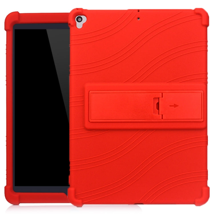 For iPad 10.2 / 10.5 Tablet PC Silicone Protective Case with Invisible Bracket