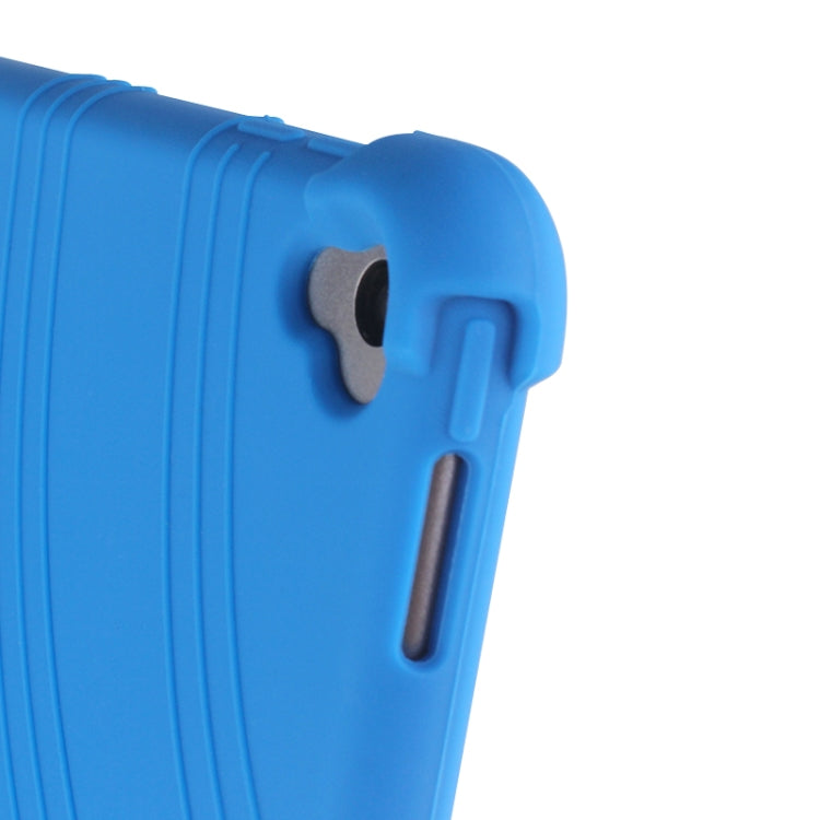 For iPad 10.2 / 10.5 Tablet PC Silicone Protective Case with Invisible Bracket