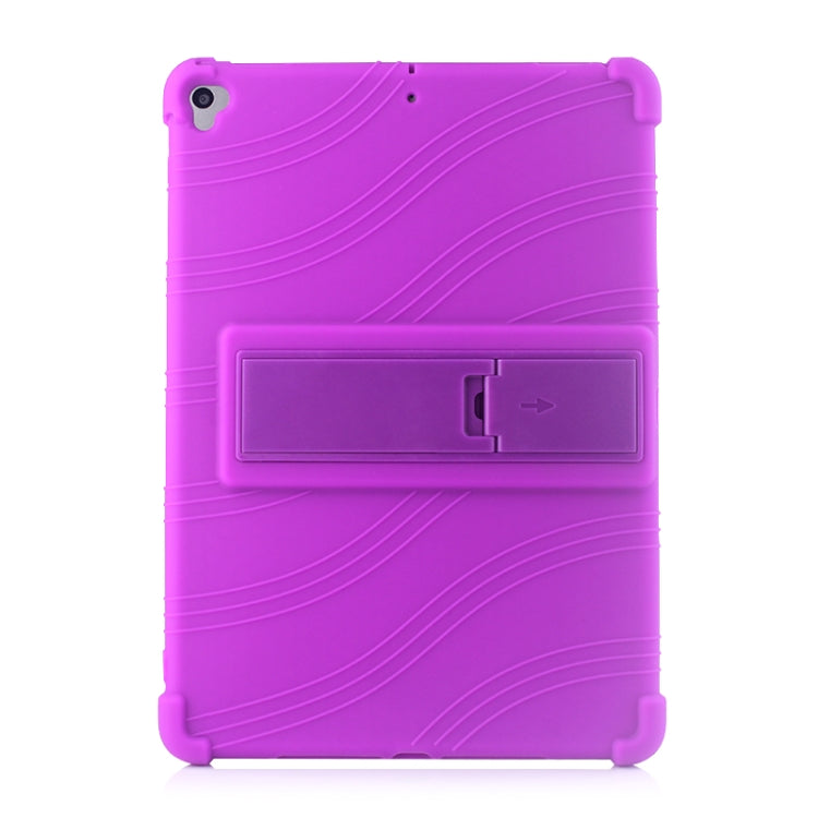 For iPad 10.2 / 10.5 Tablet PC Silicone Protective Case with Invisible Bracket
