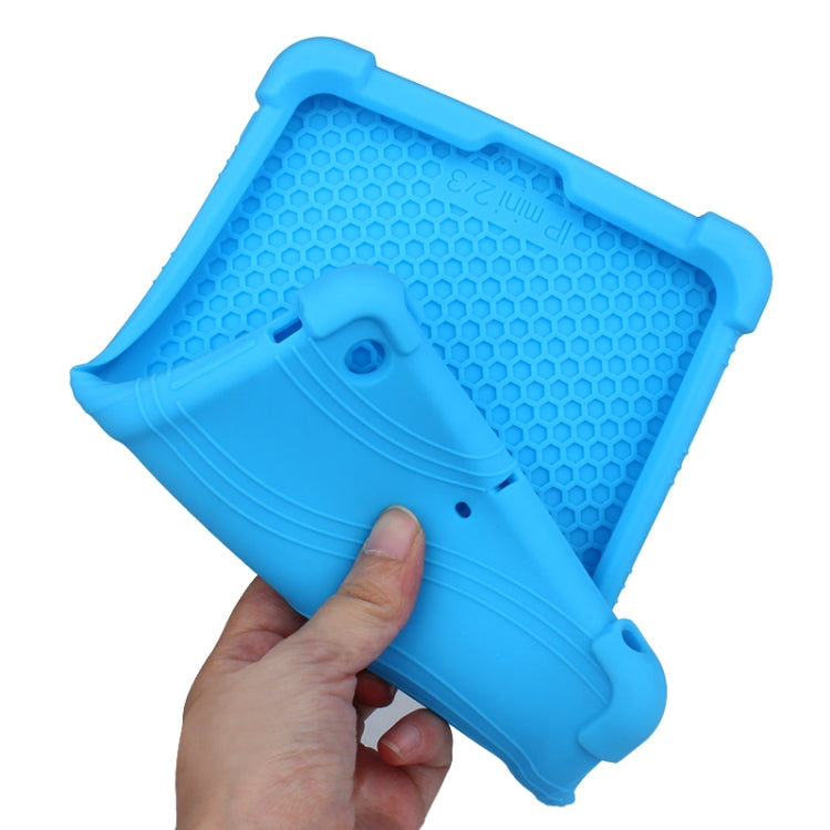 For iPad mini 3 / 2 / 1 Tablet PC Silicone Protective Case with Invisible Bracket