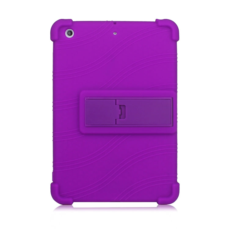 For iPad mini 3 / 2 / 1 Tablet PC Silicone Protective Case with Invisible Bracket