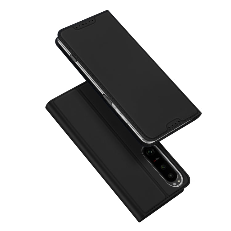 For Sony Xperia 1 V DUX DUCIS Skin Pro Series Flip Leather Phone Case