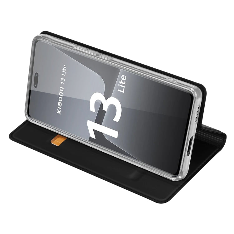For Xiaomi 13 Lite DUX DUCIS Skin Pro Series Flip Leather Phone Case