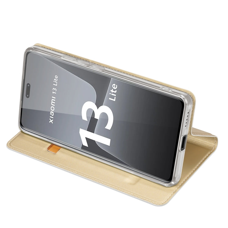 For Xiaomi 13 Lite DUX DUCIS Skin Pro Series Flip Leather Phone Case
