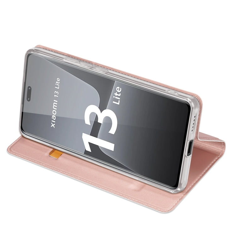For Xiaomi 13 Lite DUX DUCIS Skin Pro Series Flip Leather Phone Case