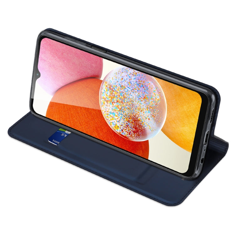 For Samsung Galaxy A14 4G DUX DUCIS Skin Pro Series Flip Leather Phone Case