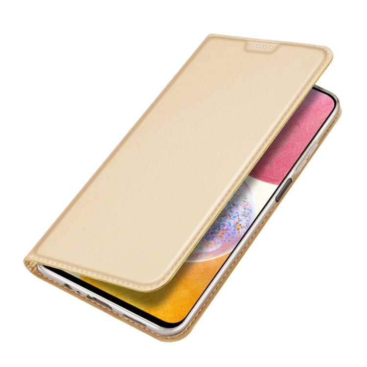 For Samsung Galaxy A14 4G DUX DUCIS Skin Pro Series Flip Leather Phone Case