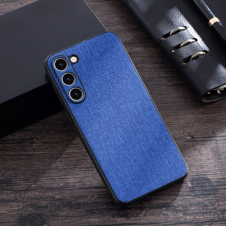 For Samsung Galaxy S23 5G Cloth Texture PU + TPU Phone Case