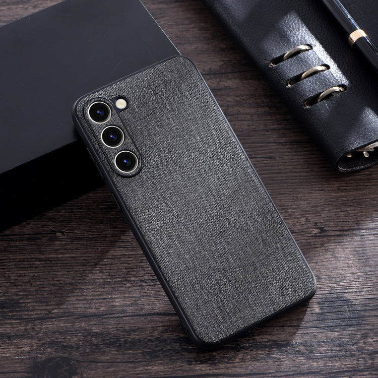 For Samsung Galaxy S23+ 5G Cloth Texture PU + TPU Phone Case