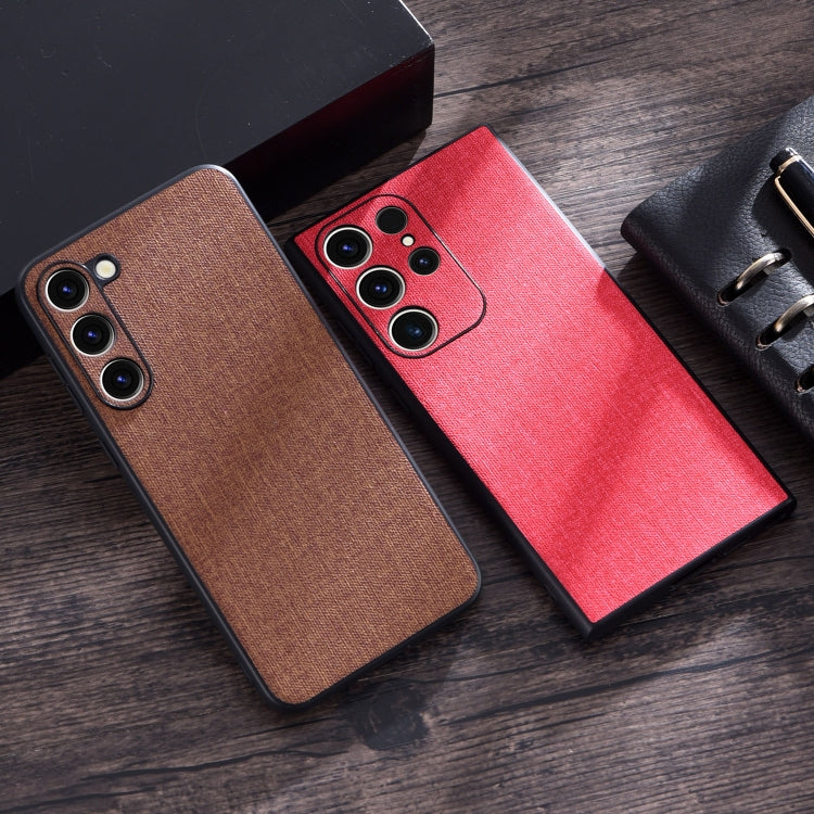 For Samsung Galaxy S23+ 5G Cloth Texture PU + TPU Phone Case