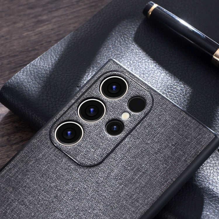 For Samsung Galaxy S23+ 5G Cloth Texture PU + TPU Phone Case