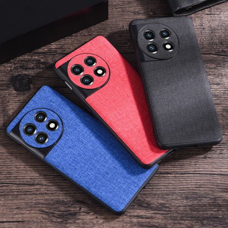 For OnePlus 11 Cloth Texture PU + TPU Phone Case
