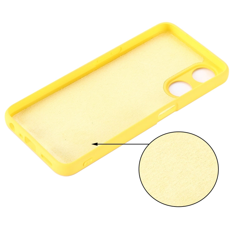 For OPPO A58 5G / A58x / A78 5G Global Pure Color Liquid Silicone Shockproof Phone Case