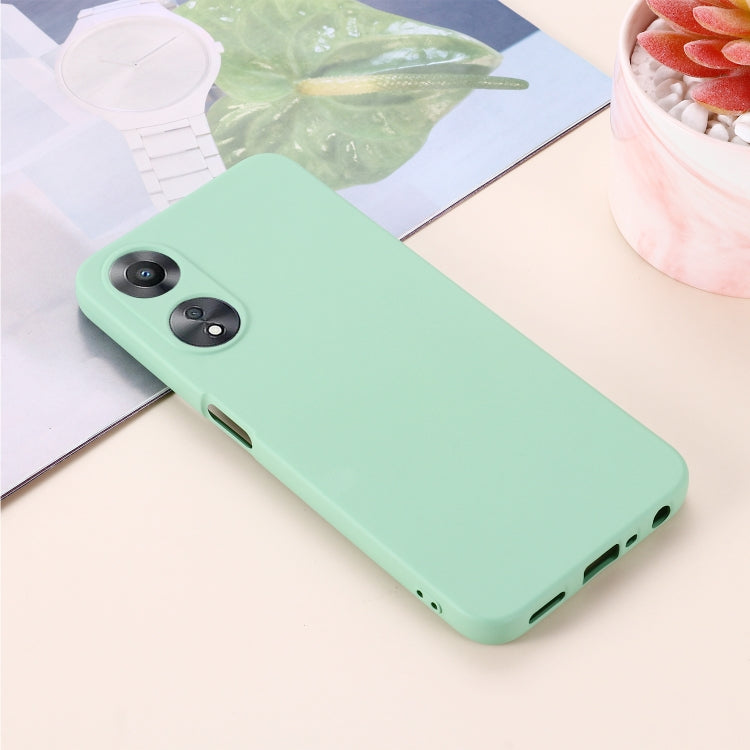 For OPPO A58 5G / A58x / A78 5G Global Pure Color Liquid Silicone Shockproof Phone Case