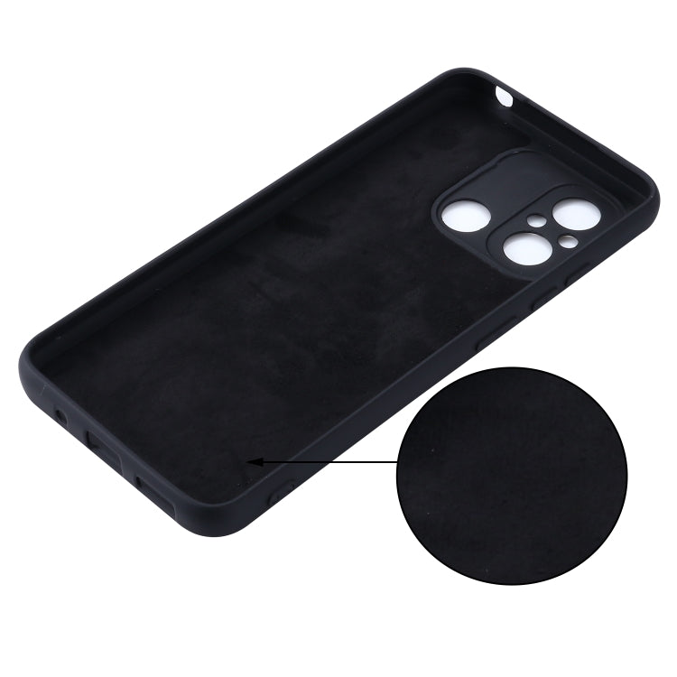 For Xiaomi Redmi 12C / 11A / Poco C55 Pure Color Liquid Silicone Shockproof Phone Case
