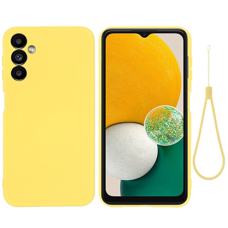 For Samsung Galaxy A14 4G Pure Color Liquid Silicone Shockproof Phone Case