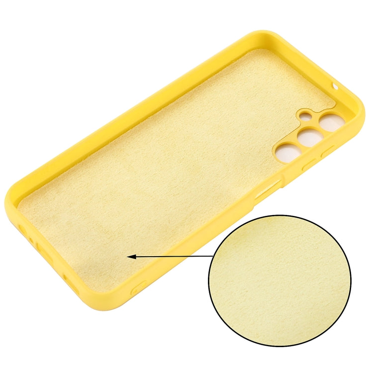 For Samsung Galaxy A14 4G Pure Color Liquid Silicone Shockproof Phone Case
