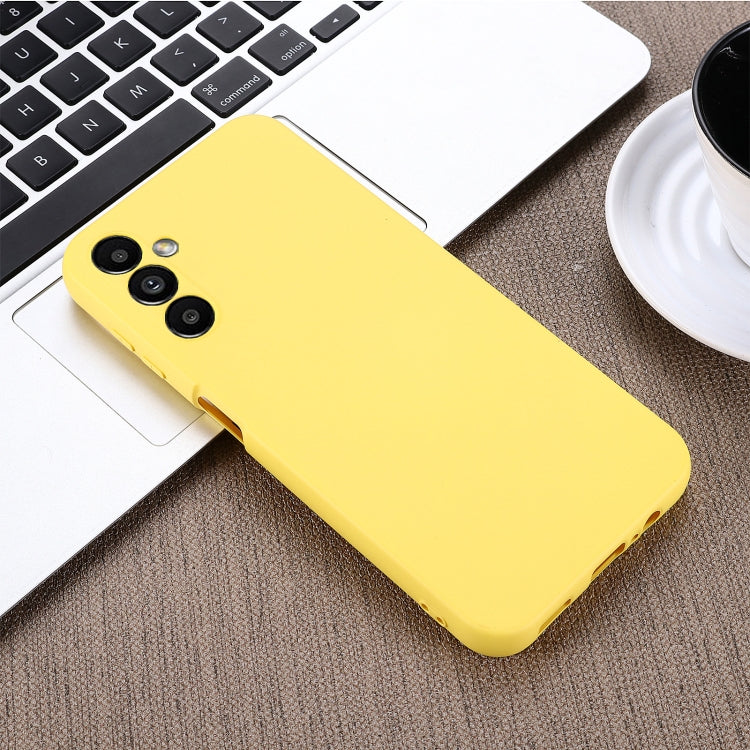For Samsung Galaxy A14 4G Pure Color Liquid Silicone Shockproof Phone Case