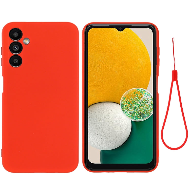 For Samsung Galaxy A14 4G Pure Color Liquid Silicone Shockproof Phone Case