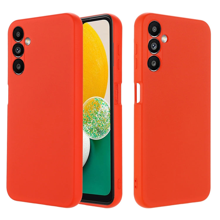 For Samsung Galaxy A14 4G Pure Color Liquid Silicone Shockproof Phone Case