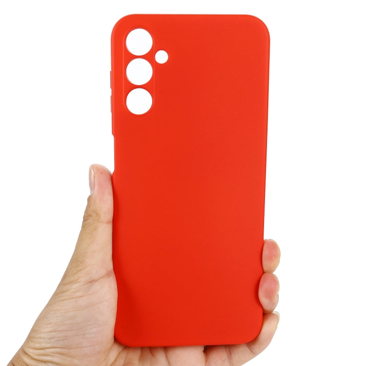 For Samsung Galaxy A14 4G Pure Color Liquid Silicone Shockproof Phone Case