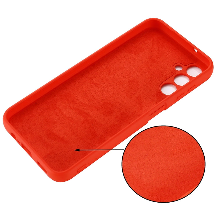 For Samsung Galaxy A14 4G Pure Color Liquid Silicone Shockproof Phone Case