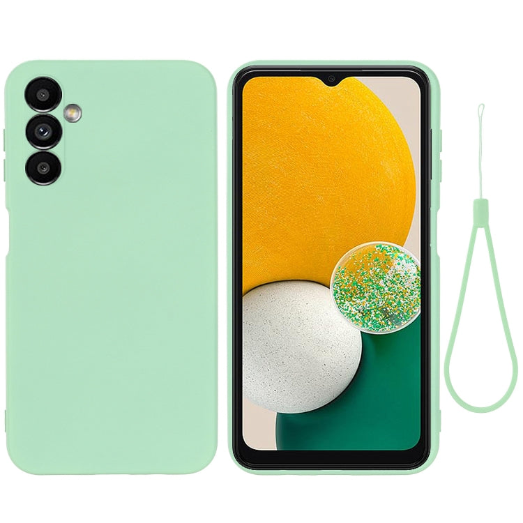 For Samsung Galaxy A14 4G Pure Color Liquid Silicone Shockproof Phone Case