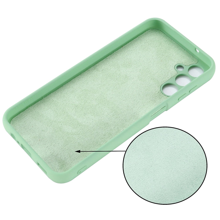 For Samsung Galaxy A14 4G Pure Color Liquid Silicone Shockproof Phone Case