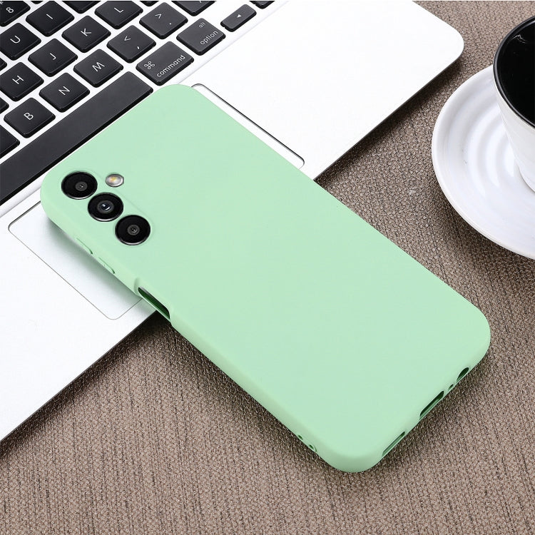 For Samsung Galaxy A14 4G Pure Color Liquid Silicone Shockproof Phone Case