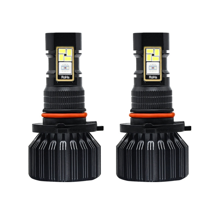 EV23 1 Pair 9005 HB3 60W / 15000LM / DC 9-16V IP68 Waterproof Car RGB Fog Light