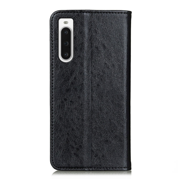 For Sony Xperia 10 V Magnetic Crazy Horse Texture Horizontal Flip Leather Phone Case