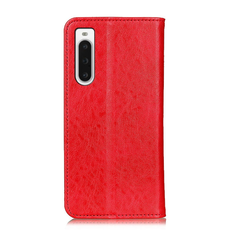 For Sony Xperia 10 V Magnetic Crazy Horse Texture Horizontal Flip Leather Phone Case
